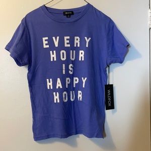 NWT Wildfox Always Happy Keke Tee